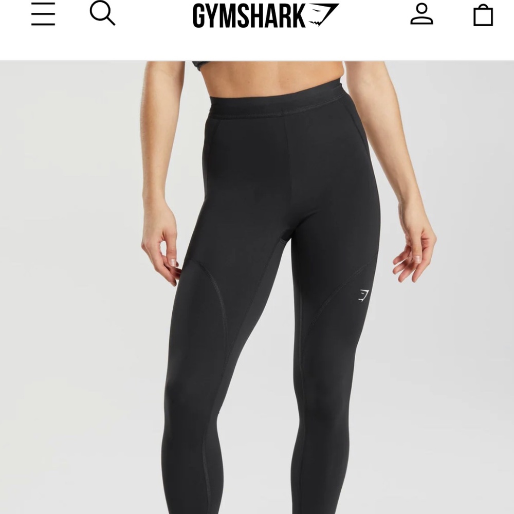 Gymshark Black Leggings High-Waisted Full-Length